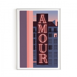Affiche Hotel amour par Piplet paper
