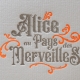 Affiche Alice aux pays des merveilles Letter Press