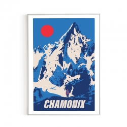 Affiche Chamonix par Piplet paper