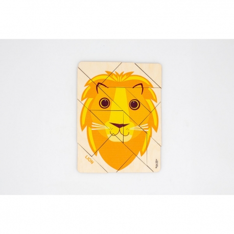 Puzzle tangram Lion par Reine mère